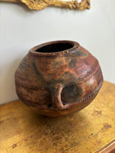 Load image into Gallery viewer, Large Round Wabi Sabi Clay Planter