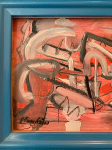 Original Abstract Small 1984 Painting