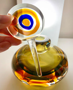 Heavy Murano glass perfume bottle