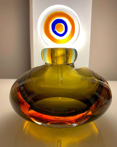 Heavy Murano glass perfume bottle