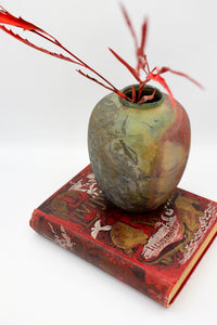 Handmade earthenware vase 8"