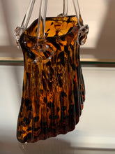Load image into Gallery viewer, Handblown Tortoiseshell Glass Purse Vase