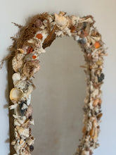 Load image into Gallery viewer, Vintage handmade shell mirror
