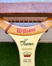 Load image into Gallery viewer, Vintage Wilson “Jack Kramer” wooden tennis racket