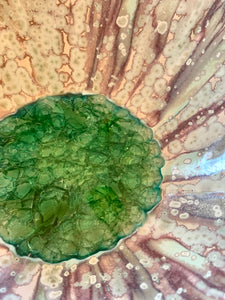 Large Louise Thompson lichen glazed bowl